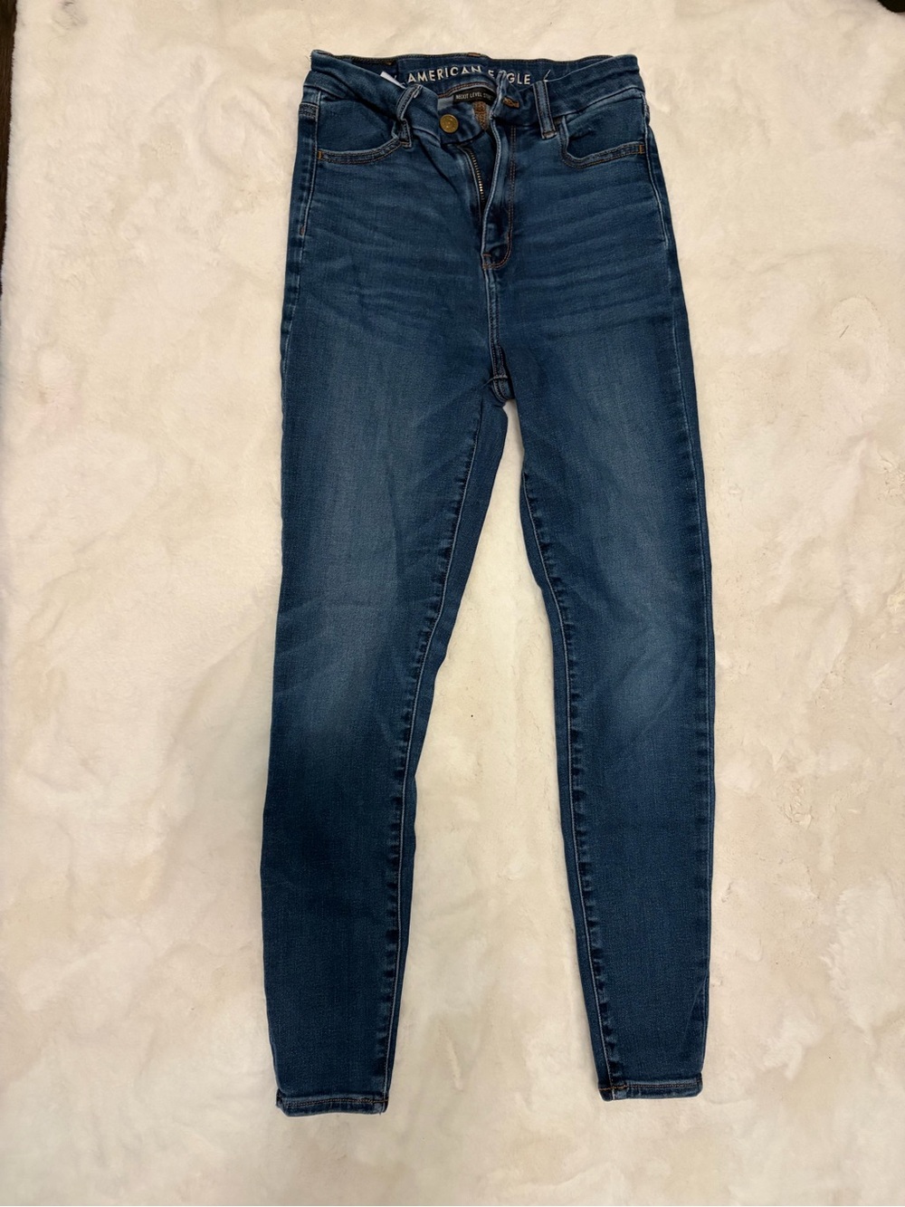 American Eagle Outfitters Indigo High-Rise Skinny Jeans